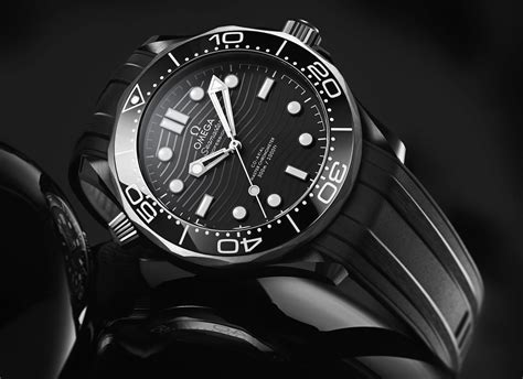 black face omega seamaster|Omega Seamaster diver 300m black.